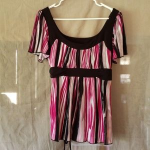 Speechless pink and black dress shirt